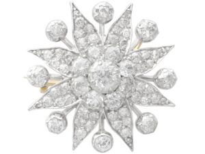 Edwardian diamond star brooch