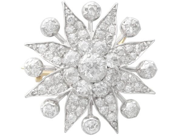 Edwardian diamond star brooch