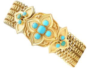 Victorian Turquoise Gold Bracelet