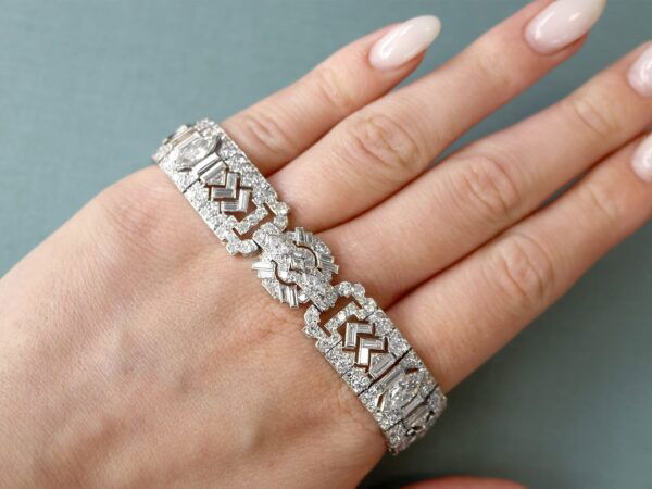 Womens Statement Diamond Bracelet