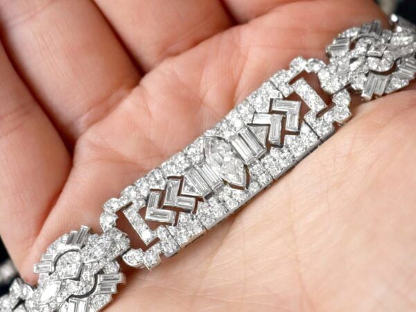 Womens Statement Diamond Bracelet