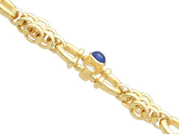 Sapphire Diamond Bracelet Angled View