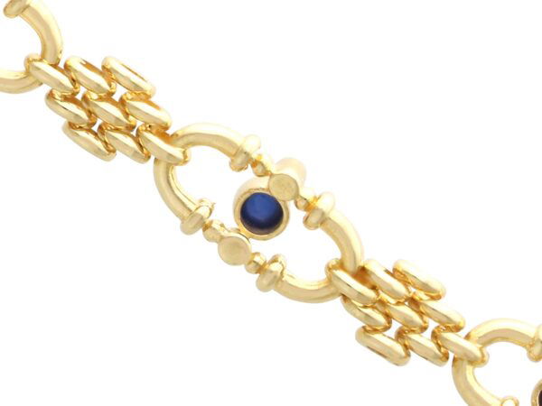 Sapphire Diamond Bracelet Reverse View