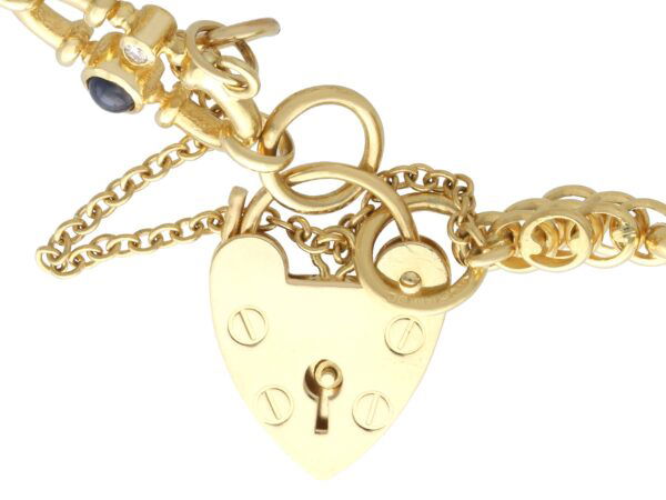 Gold Gate Bracelet Padlock Closed
