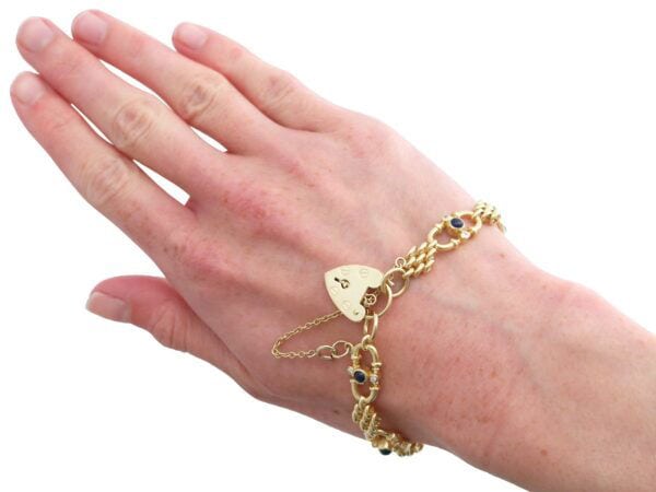 Sapphire Gate Bracelet On Wrist