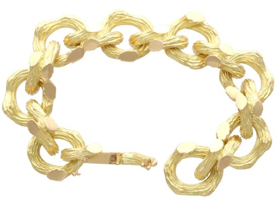 Vintage Boucheron Gold Bracelet open