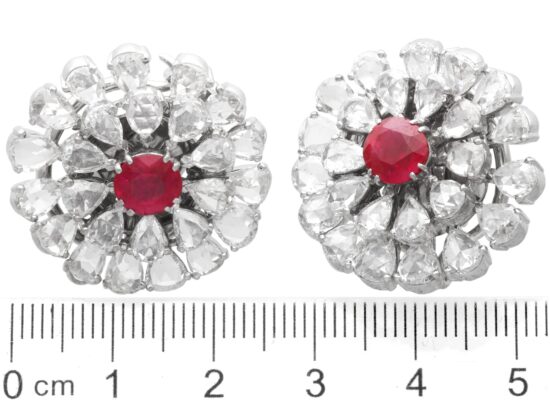 Ruby Earrings Size Reference Larger Size