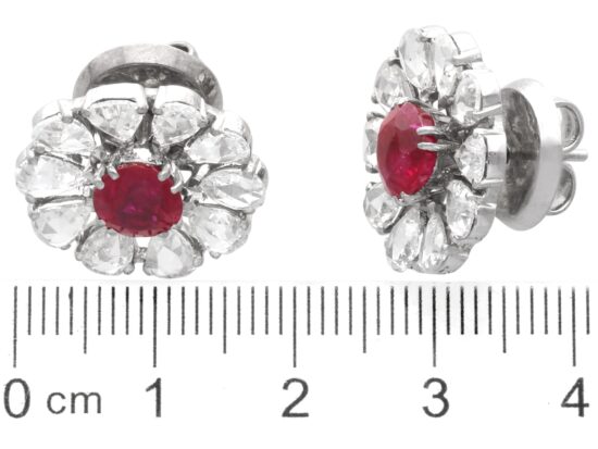 Ruby Earrings Size Reference Smaller Size