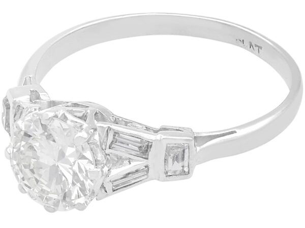 platinum Art Deco diamond ring