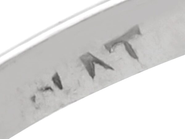 platinum Art Deco diamond ring hallmarks