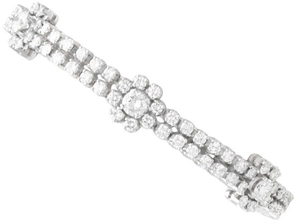 Vintage Diamond White Gold Bracelet