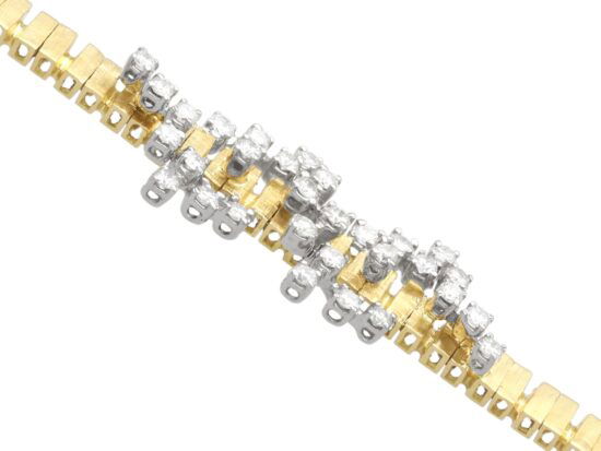 Vintage Gold Bracelet Side View