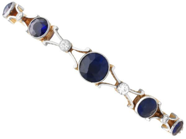 Edwardian Sapphire Diamond Bracelet