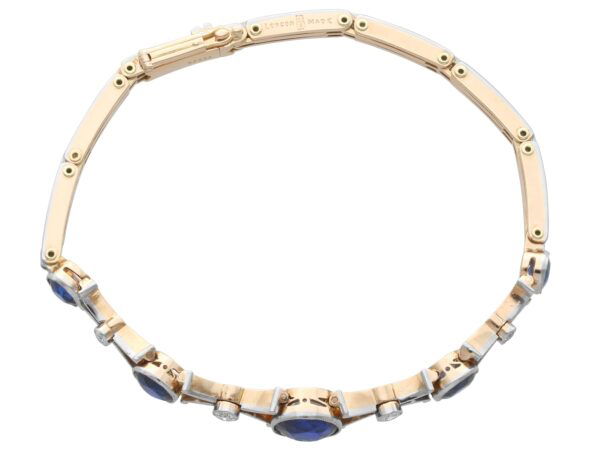 Overhead View Sapphire Bracelet