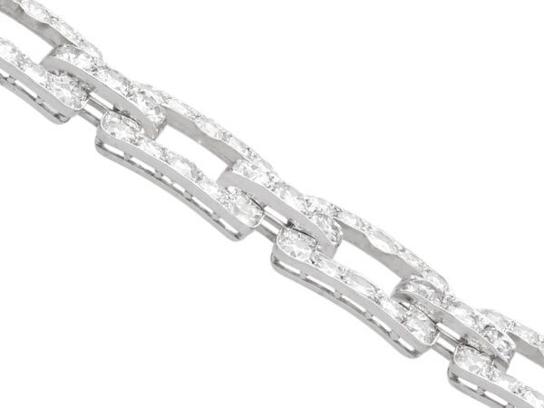 side view 10 carat diamond bracelet