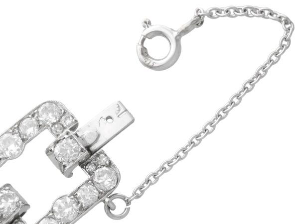 Art Deco 10 carat diamond bracelet clasp