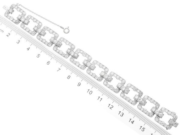 Art Deco 10 carat diamond bracelet size