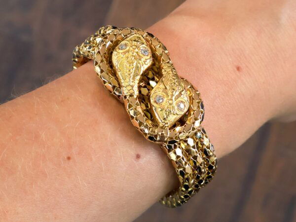 Pavé Diamond Snake Detail On Wrist