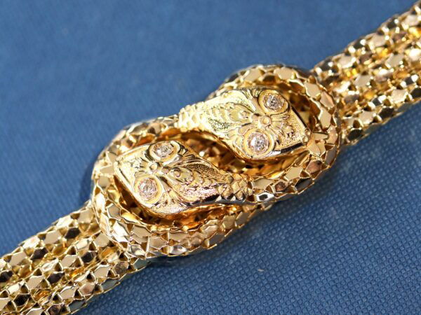 Antique Serpent Bracelet Close-up