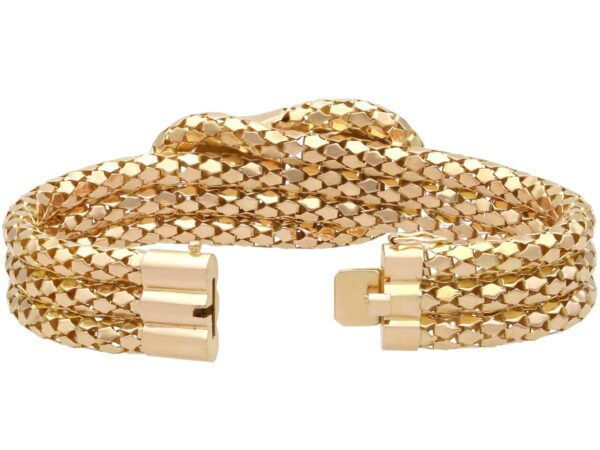 Diamond Serpent Bracelet Unfastened