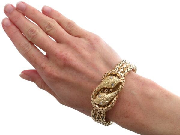 Diamond Serpent On Hand