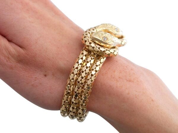 Snake Bracelet On Wrist