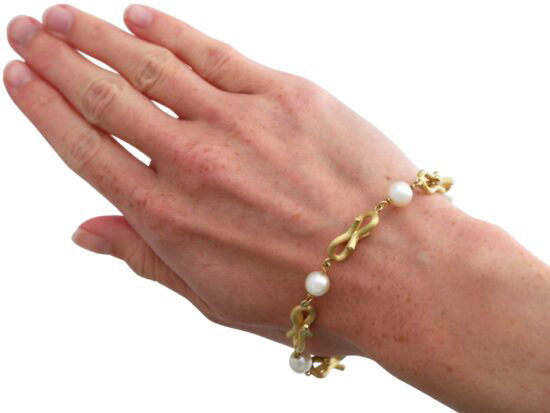 Yellow Gold Bracelet On Hand