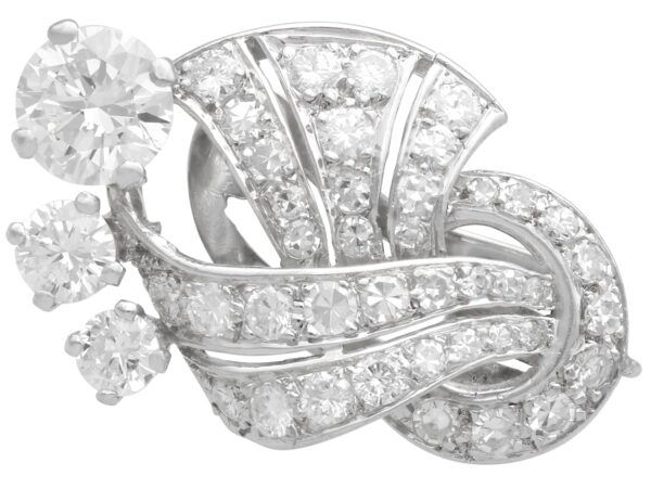 vintage art deco diamond earring