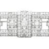 rectangular art deco brooch