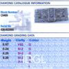 rectangular art deco diamond brooch grading card