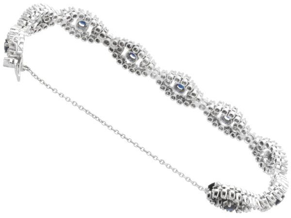 Sapphire Diamond Bracelet Reverse View