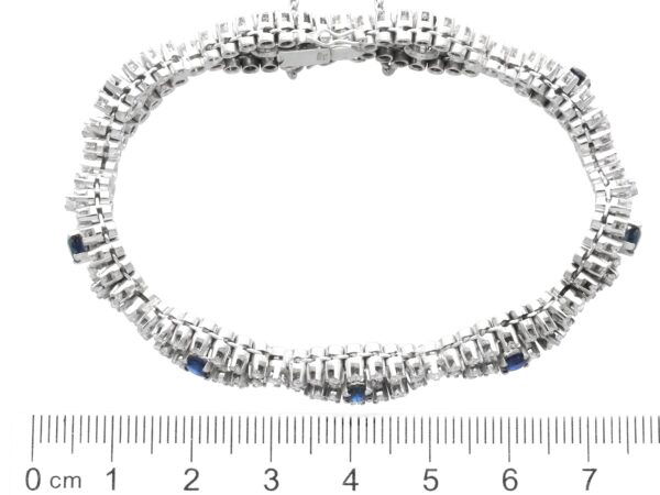 Sapphire Diamond Bracelet Measurement View