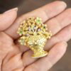 Antique Floral Brooch Product Shot