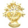 Flower Vase Brooch Reverse Detail