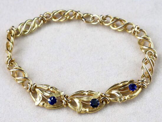 Sapphire Gold Bracelet