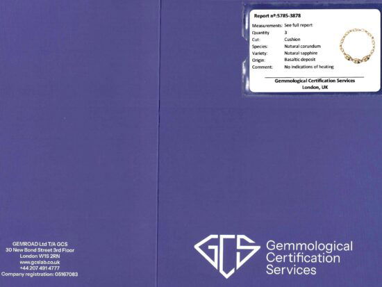 Basaltic Sapphire Certificate Included