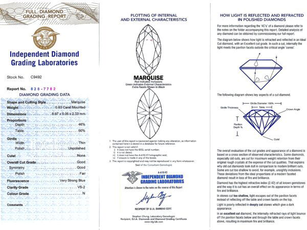 vintage Art Deco Ruby Diamond Earrings certificate