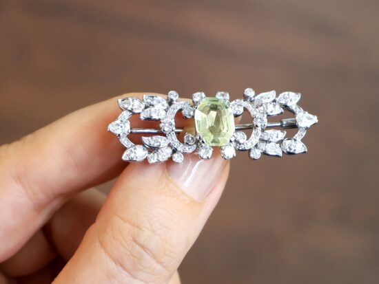 2.40ct Diamond Brooch Detail