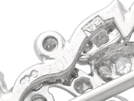 Platinum Brooch Close Up