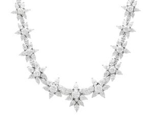 floral diamond necklace