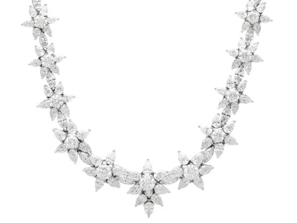 floral diamond necklace