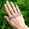 Platinum Sapphire Diamond Bracelet Outdoor