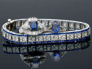 Antique Sapphire and Diamond jewellery