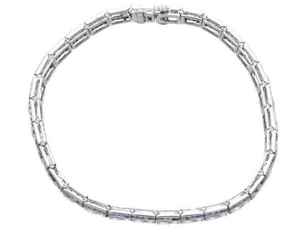 Antique Sapphire Diamond Bracelet