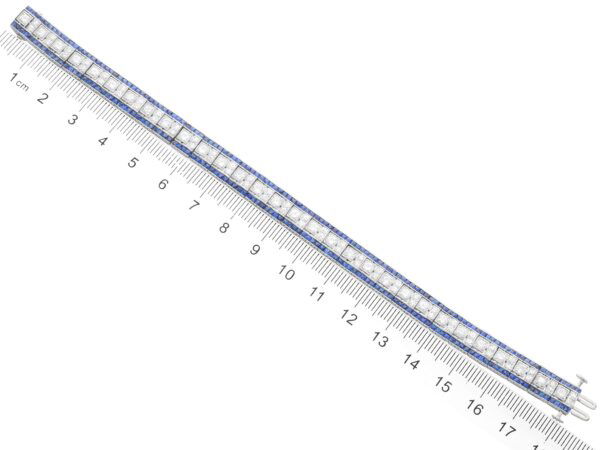 Bracelet Measurement Sapphire Diamond Platinum