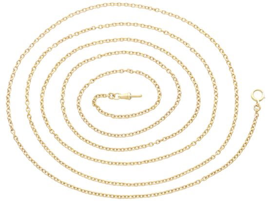 French Gold Longuard Chain Front