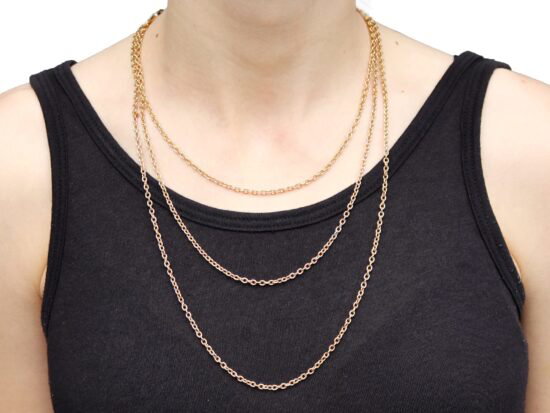 Gold Chain Necklace Styling Shot