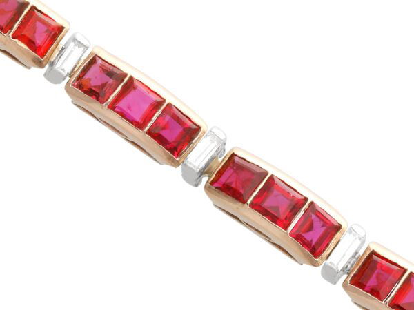 Square Ruby Diamond Close-Up