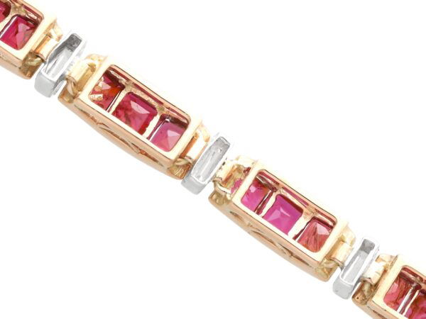 Ruby Diamond Bracelet Reverse View