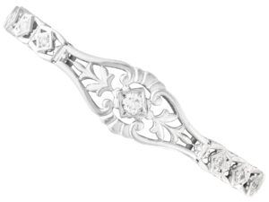 Vintage Diamond White Gold Bracelet